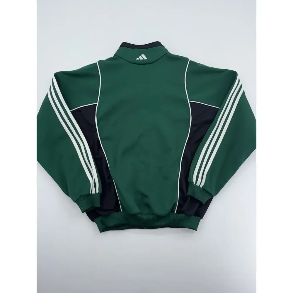 Adidas vintage Green Track jacket men’s Large 00s 90s 3 Stripes Y2K